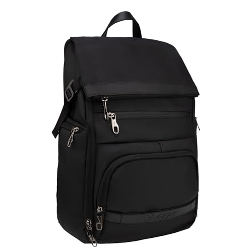 F Gear Saber Premium Black Laptop Backpack| 23L Water-Resistant Office & College Bag | 2...