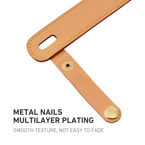 Image of Leather Shoulder Strap Pad Replacement,Cushion Strap Pads Detachable Cover for Tote Bag (Beeswax-pro)