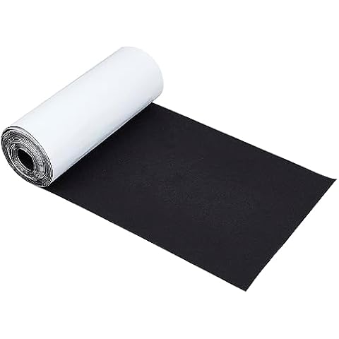 BENECREAT Black Self-Adhesive Felt Fabric Roll Cover