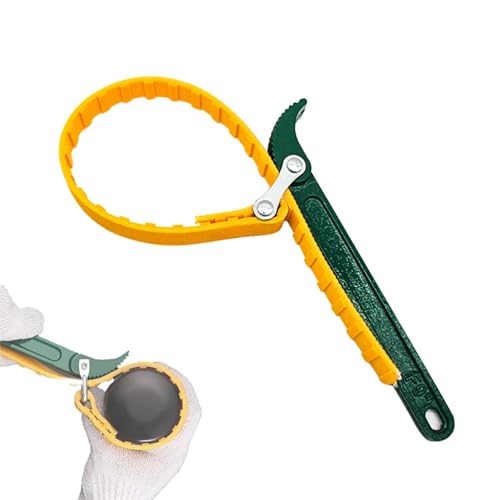 Clé à Sangle en Caoutchouc de 8. Clé pour Filtre à Huile. Clé à Sangle avec Diamètre Réglable de 4 à 8 Pouces. Outil de Réparation Universelle, Ouvre-tuyau pour Voiture, Atelier, Maison.