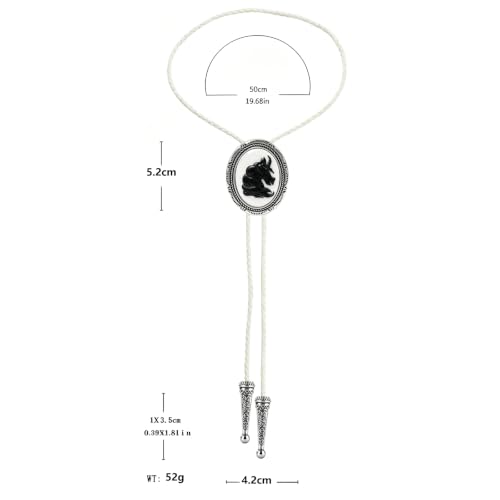 Image of Jeilwiy Bolo Tie for Men, Western Bolero Tie Cowboy Ties Native American Cowgirl Bolo Tie Accessories for Men Women