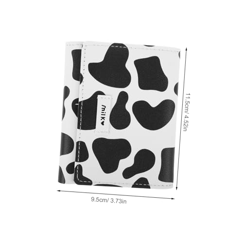 Cow Print Wallet for Women Mini Bifold Card Holder Short Cash Organizer Multiple Slots Stylish Cow Print Design for Teens and Everyday Use2