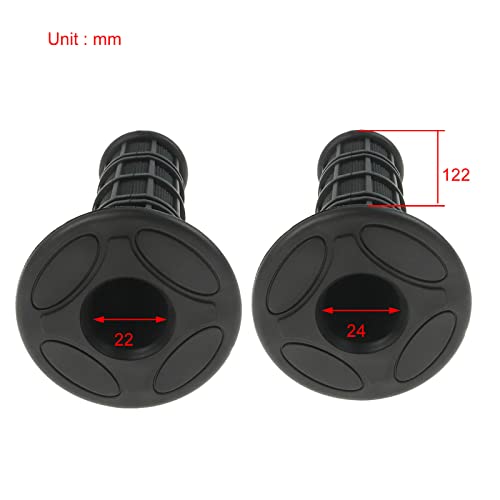 Image of FLYPIG Universal 22mm 7 /8 inch Motorcycle Handlebar Grips Bike Grips Non Slip Rubber Hand Grips for Honda Yamaha Suzuki Kawasaki KLX CRF YZF XR Polaris Arctic Cat Off Road Dirt Bike Handle Grips
