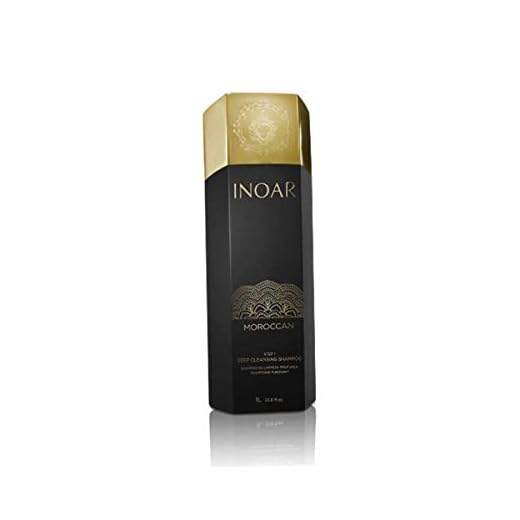 Inoar Marroquí Tratamiento De Keratina Limpieza Profunda Champú 1 L