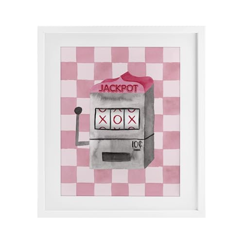 Affiche encadrée Jackpot Slot Machine Stupell Industries 21x17 cm Nina Jacobs