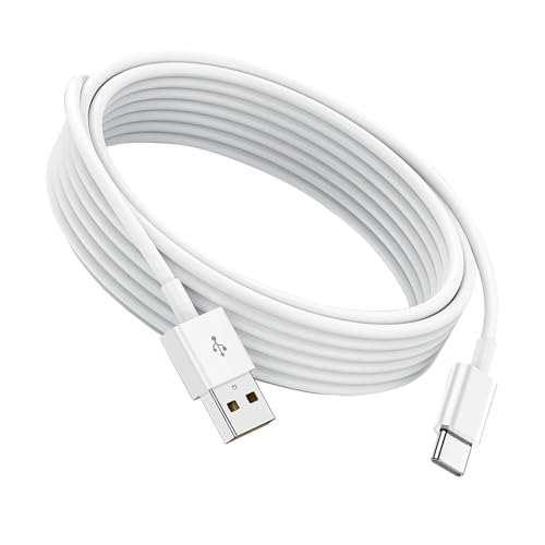 Image of 10FT Car Data Cable for iPhone 17 Air /16E 16 15,iPad Pro 12.9 11, Air 5 4 Mini 6 USB A to USB Type C Charger, iPhone 15 Pro Max Plus,Samsung Galaxy Tab A7 A8 A9 S10+ S9 S8 S7 Charging Carplay Cord