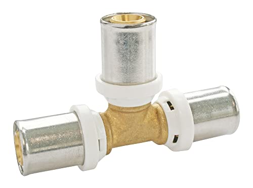 SOMATHERM FOR YOU - /5720-20 - Té à sertir pour tube Multicouche Ø20 Permet de raccorder un tube Multicouche de diamètre Ø20 gris