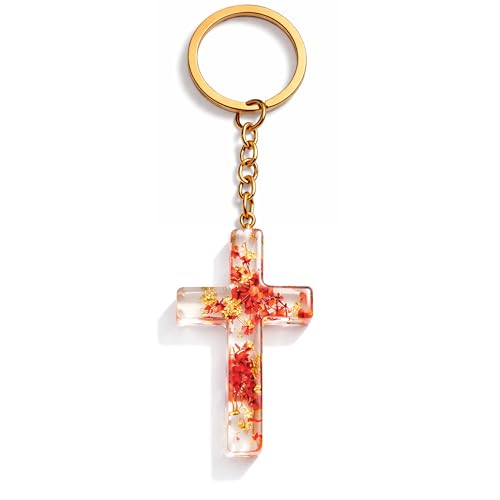 Kccsnio Colourful Cute Cross Keychain, Religion Jesus...