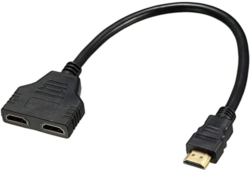 XYWHPGV HDMI�X�v���b�^�[1in 2Out�I�X-�f���A�����X�P�[�u��1ft30cm Black for HDTV Projector(eb8bf d7d12 e742c 9237c a07af 0f032