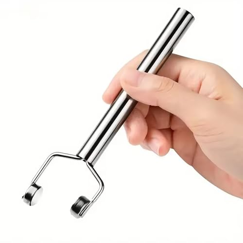 Image of 3 IN 1 Cat Eye Nail Magnet U-Shaped Double Head Magnetic Gel Nail Polish Magnet Pen Magnets For Cat Eye Gel Polish Cat Eye Magnet For Nails Multifunctional Nail Design Tools (Silver)
