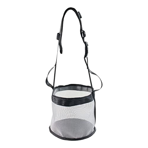 Sac à foin pour cheval anti-gaspillage, grand filet gris 27,5 x 28 cm pour alimentation lente