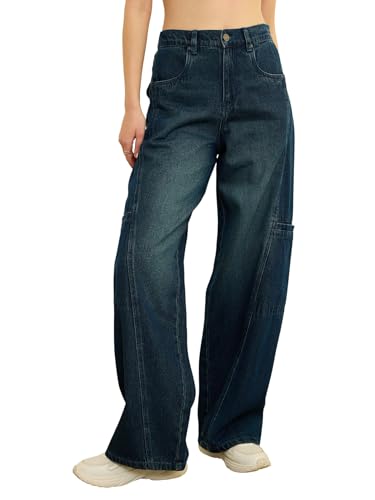 Image of SASSAFRAS Women Wide Leg Jeans