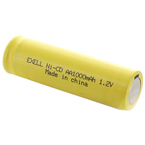 Paquete 10 pilas recargables Exell Ni-Cd AA 1.2V 1000mAh miniatura 2