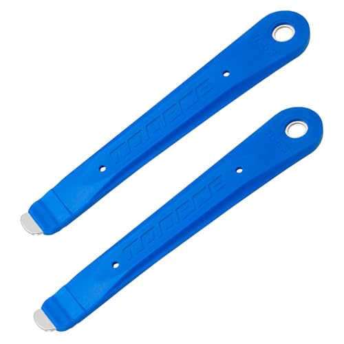 Oiieco 2-teiliges Stahlkern-Fahrrad-Reifenheber-Set, langlebiges Metall-Reifenheber-Set, ultimatives Reifenlöffel-Wechselwerkzeug für MTB und Rennräder