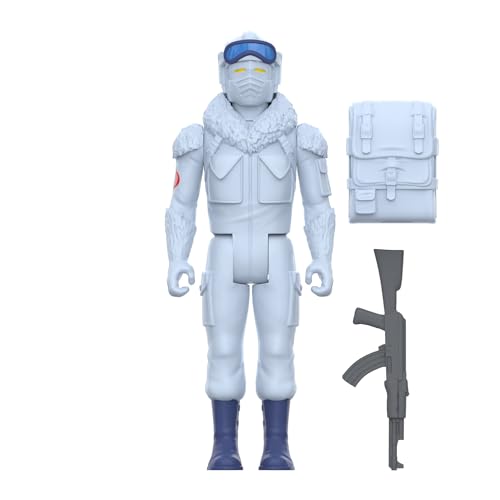 Super7 G.I. Joe Cobra Snow Serpent - 3.75" G.I. Joe Action Figure with Accessory Classic Cartoon Collectibles and Retro Toys
