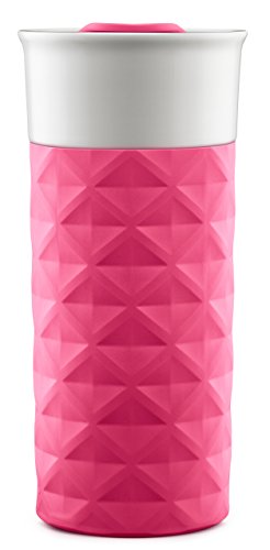 Ello Ogden Bpa-Free Ceramic Travel Mug With Lid, Pink, 16 Oz #TOP4