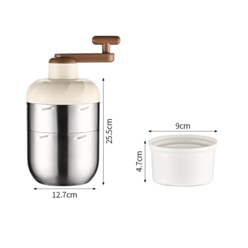 Máquina manual para raspar hielo acero inoxidable miniatura 7