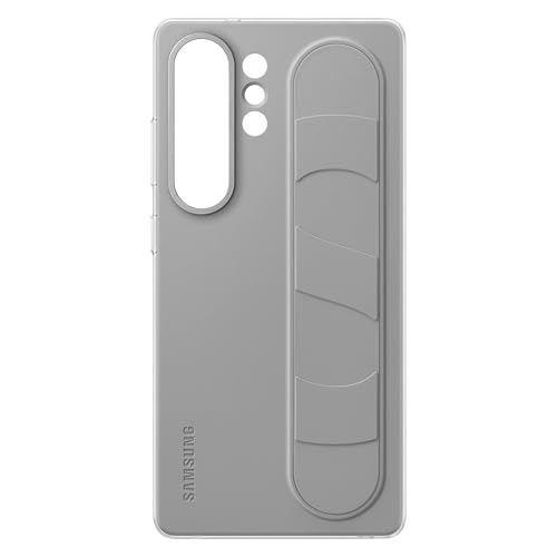 Image of Samsung Galaxy S25 Ultra Standing Grip Phone Case, Protective Cover, Soft Touch, Kickstand, Durable Design, US Version, EF-GS938CJEGUS, Gray