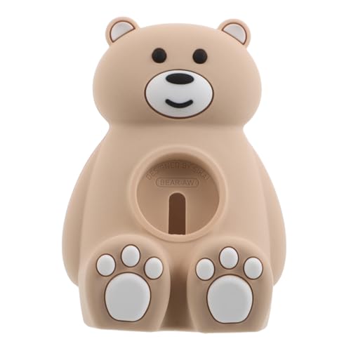 Soporte de carga para relojes inteligentes UKCOCO de silicona con diseño de oso para mesa