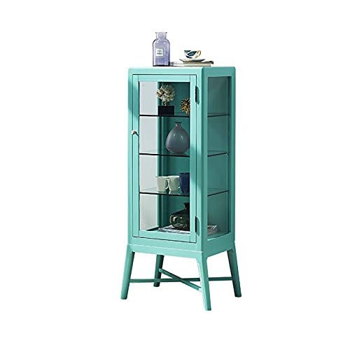 Wine Rack CabinetsBar Cabinet Wood Wine Cabinet Glass Door Modern Minimalist Display Cabinet Hand Made Cabinet for Home Kitchen Dining Room Floor Bar Cabinet Color White