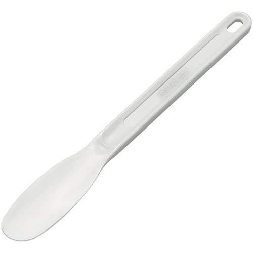 タイガークラウン へら・スパチュラ 白 34×8×255mm フードヘラ 食瓶用ヘラ ポリプロピレン 一体成型 耐熱120度 161