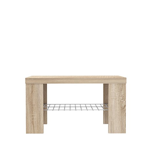 NEWFACE Calpe Banco, Madera, Roble Sonoma, 69 x 34.8 x 38.9 cm