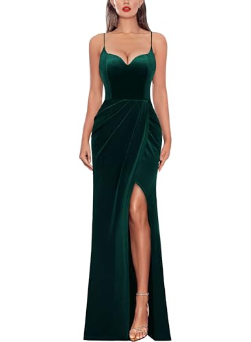Image of VFSHOW Womens Sexy Spaghetti Strap Formal Prom Evening Gala Long Maxi Dress
