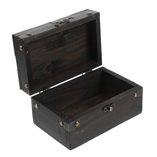 MUELODSIC Caja De Almacenamiento De Joyas Vintage Estilo Europeo Cofre Del Tesoro De Madera Para Organizar Recuerdos y Decorar El Hogar