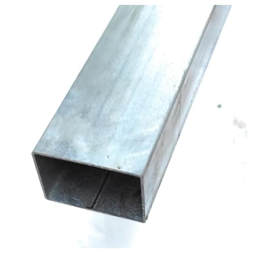 Tubo rectangular hierro galvanizado 60x40x1,5mm. (2 Metros longitud)