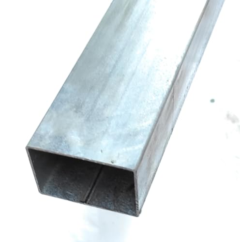 Tubo rectangular hierro galvanizado 60x40x1,5mm. (2 Metros longitud)