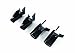 Camco 42110 Gutter Extension - Pack of 4, Black