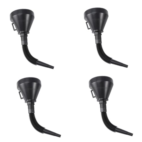 Cabilock Embudo De Relleno Embudo Flexible Embudo De Combustible Embudo De Aceite De Extensión De Pico Aceite De Motor Embudo De Aceite Para Coches Embudo Rápido Embudos El Plastico Black