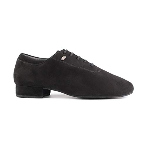 Chaussures de danse Portdance PD020 en nubuck noir pour éviter la fatigue avec talon de 2 cm