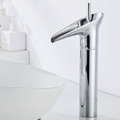 Xiraivke 洗面台 蛇口 アンティーク レトロ 混合水栓 ワンホール 取り付け 簡単 冷? セラミック カートリッジ 台上用 真鍮製 シングルレバー