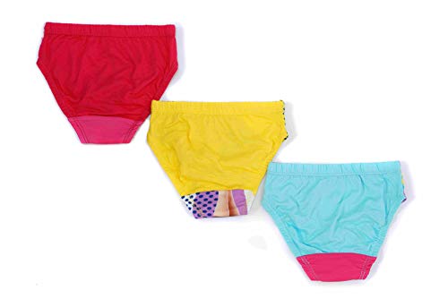 Image of Red Rose Girl's Cotton Printed Underwear | Panties for Girls (Pack of 3,12-18 Months) Multicolour