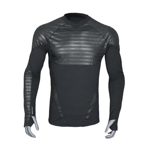 Seirus Men's Heatwave Body Mapped LS Crew Top Carbon MD