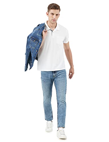 INKD Men's Regular Fit Jeans - Mid-Rise | Cotton Blend | Stretchable Fabric | Classic 5 Pocket Styling