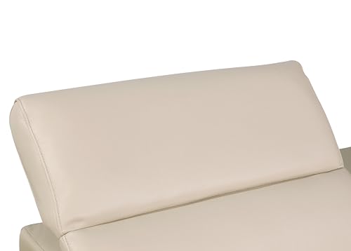 Sillón reclinable cuero italiano topo beige miniatura 4