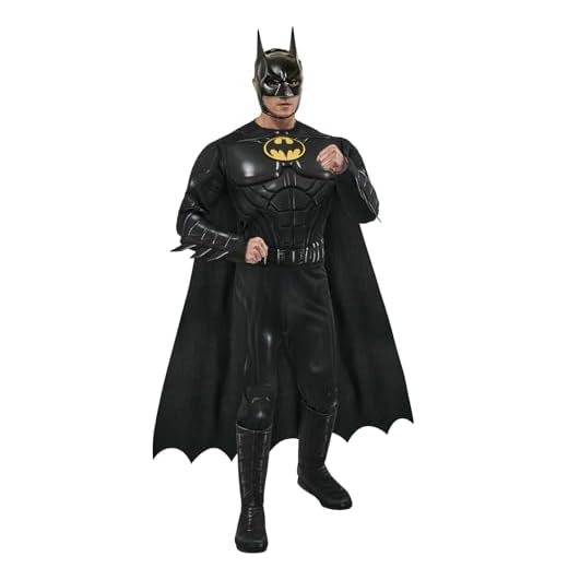 Rubies - Disfraz de DC Comics Flash The Movie Batman (Keaton) para hombre, como se muestra, talla XL