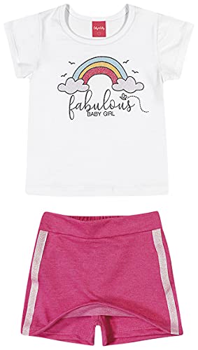 Conjunto M.Malha e Moletinho Color, 01 Branco