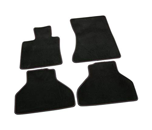 Tapis de sol voiture noir toutes saisons compatible avec BMW X5 E70