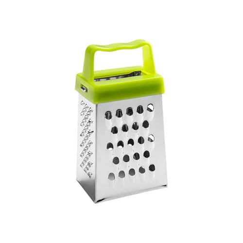 Rallador caja acero inoxidable 4 caras con contenedor verde miniatura 1