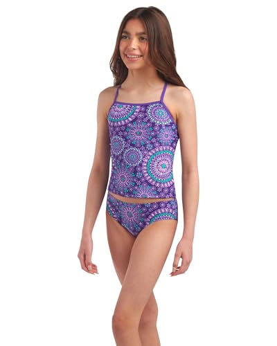 Image of Kanu Surf Girls' Melanie Beach Sport 2-Piece UPF 50+ Banded Tankini