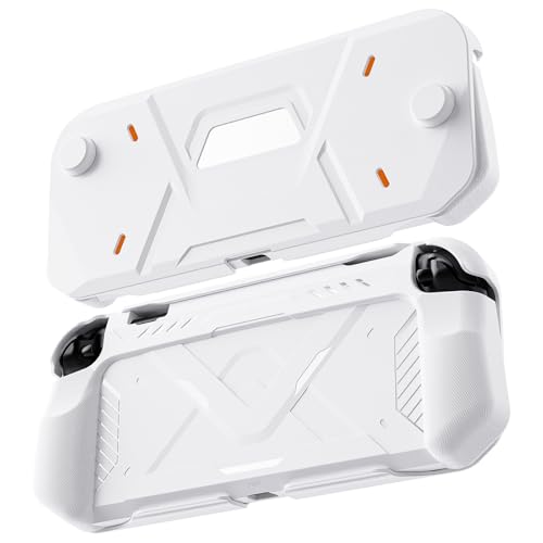 For Switch 2全内蔵ハードケース保護ボックス設計TPU+PC素材による滑り止め脱着が簡単 (白)