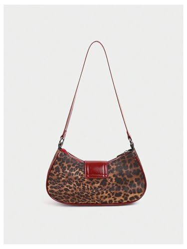 Image of GORGLITTER Women's Y2k Shoulder Bag Buckle Western Vintage Hobo Pu Leather Handbags with Coin Purse
