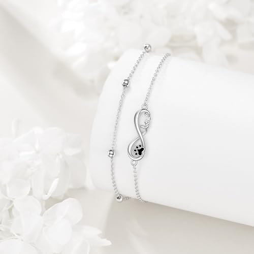 Image of TIGER RIDER Dragonfly Anklet Sterling Silver Dragonfly Gifts Jewelry for Women with Crystal Birthday Anniversary