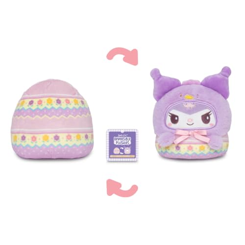 Image of TeeTurtle Reversible Sanrio Kuromi Easter Egg 4 Inch Flip Plushie