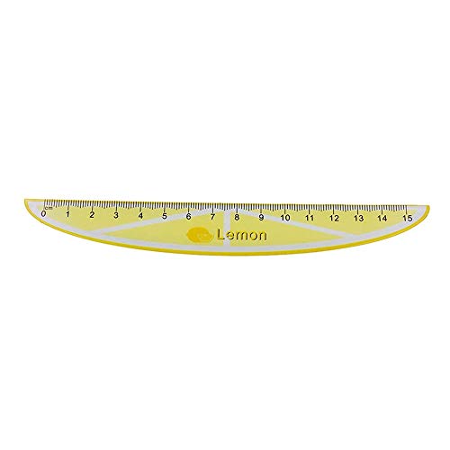 LUAMY 果物形定規15CMプラスチック定規愛らしい定規オフィス学生用の文房具用品1PCS