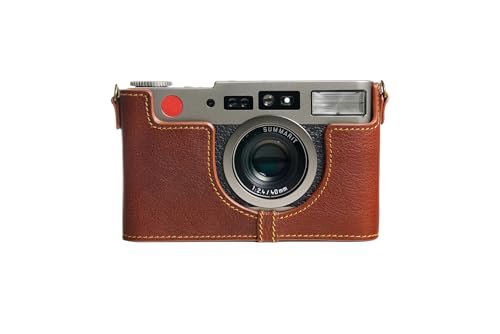 Housse moitié caméra Leica CM Zoom en cuir véritable contre les rayures