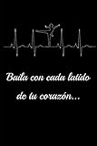 Baila con cada latido de tu corazón: Diario de ballet,Cuaderno de dibujo,Libreta bullet journal,6x9',120 páginas,Cuaderno de bolsillo,libreta de ... ,caligrafía,danza,Dorado,Motivational,escuela